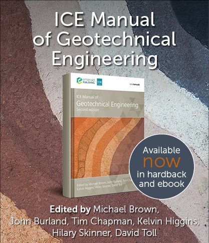 ICE Manual of Geotechnical Engineering, (2-volume set)